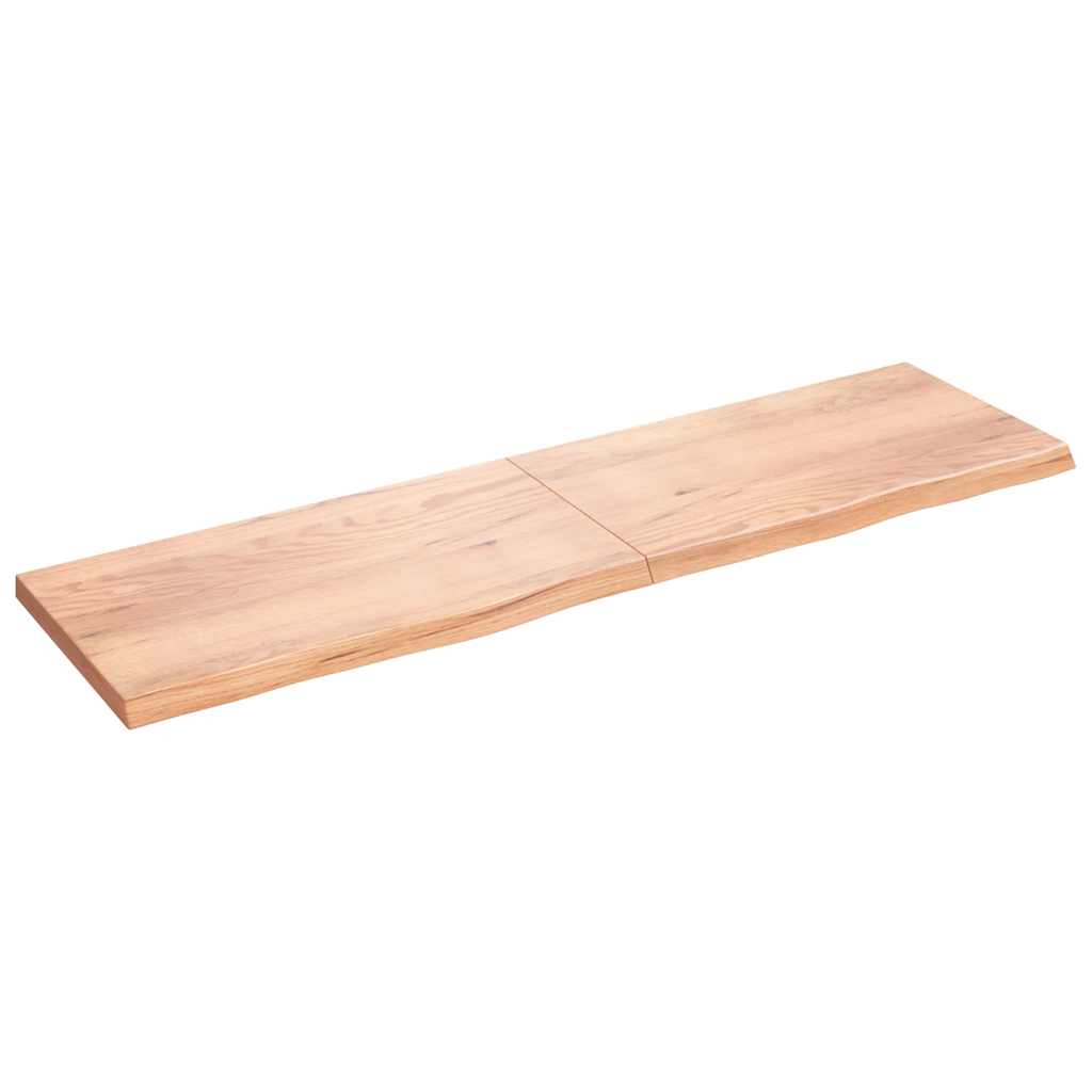 vidaXL Tafelblad 100x60x2 cm behandeld massief eikenhout donkerbruin