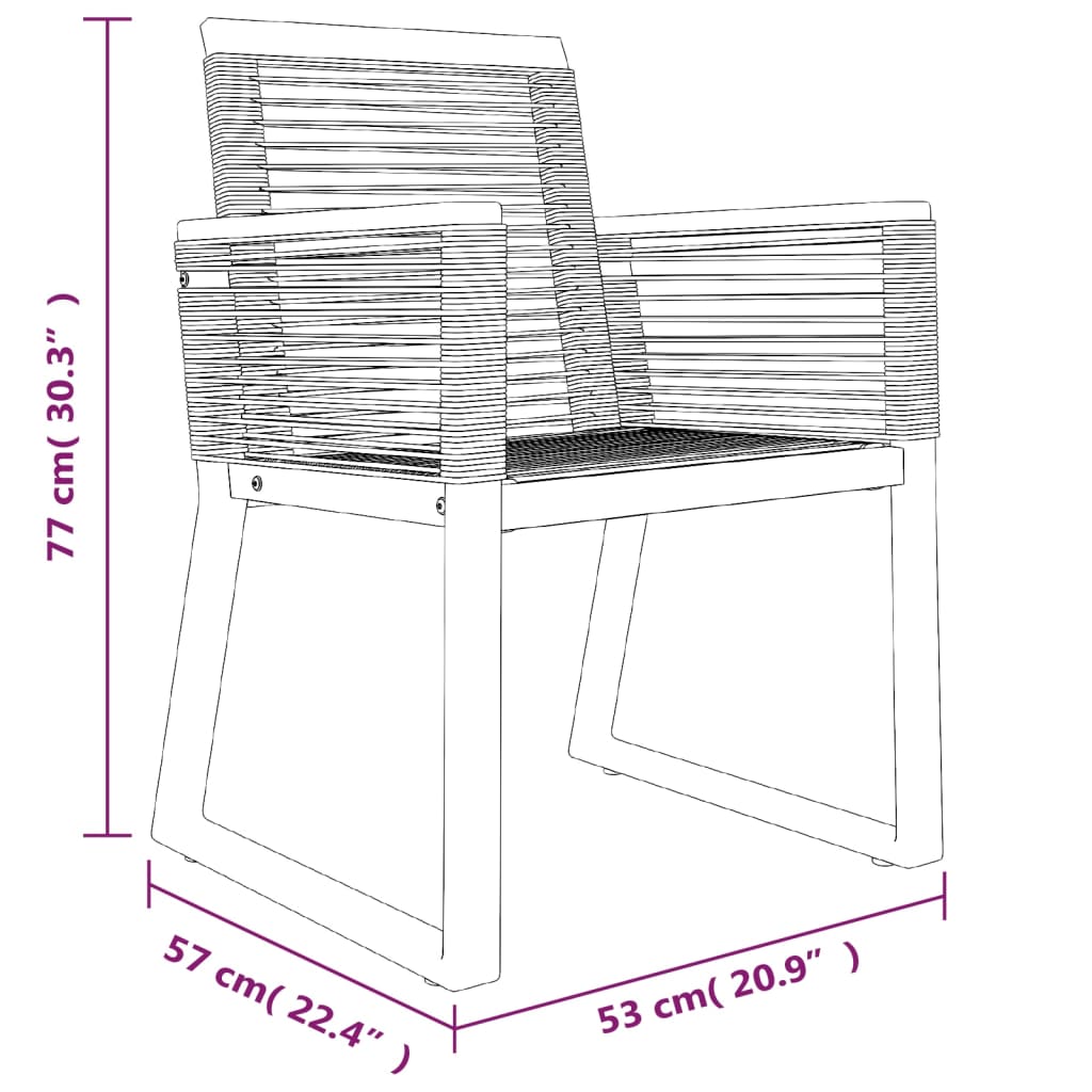 vidaXL 9-delige Tuinset zwart