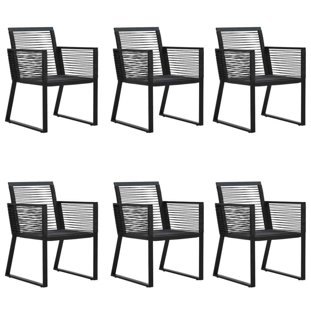 vidaXL 9-delige Tuinset zwart