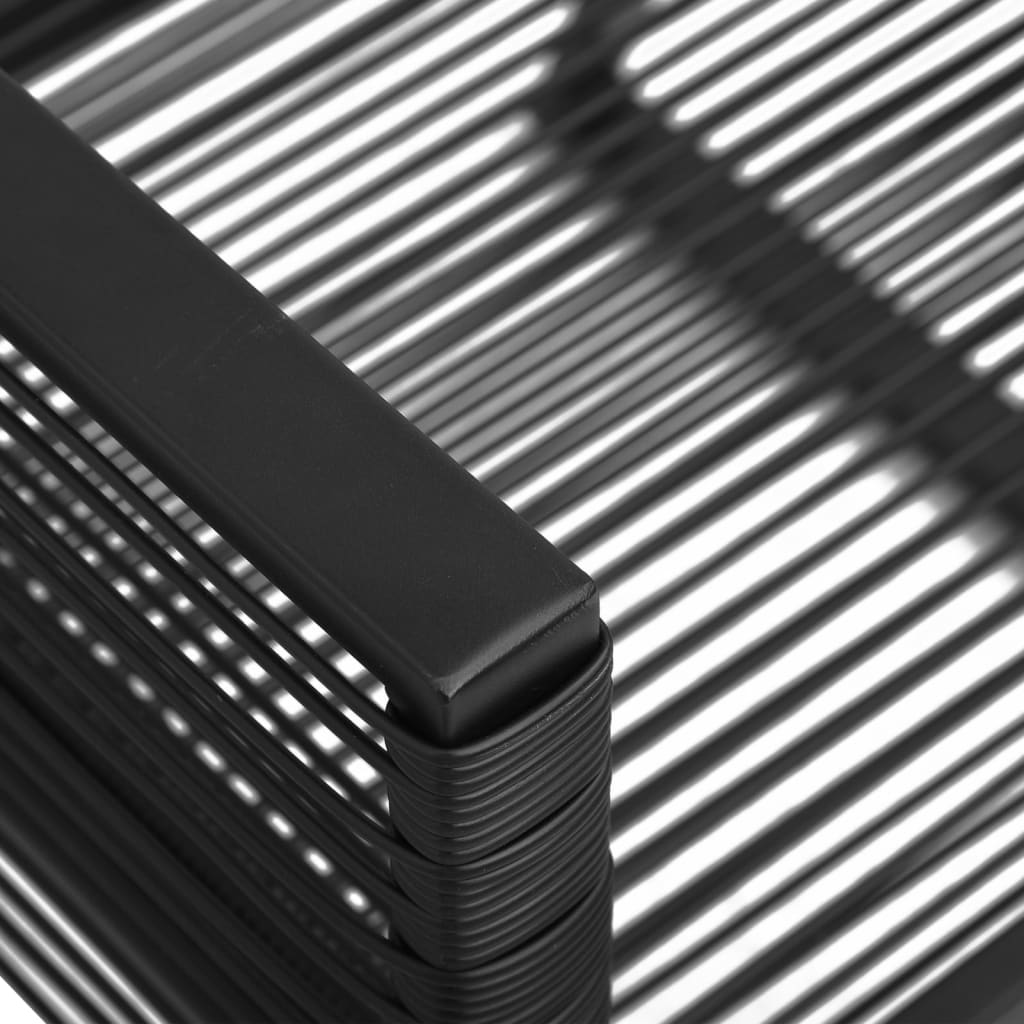vidaXL 9-delige Tuinset zwart