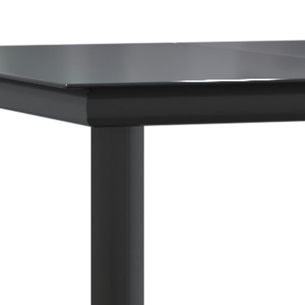 vidaXL 9-delige Tuinset zwart