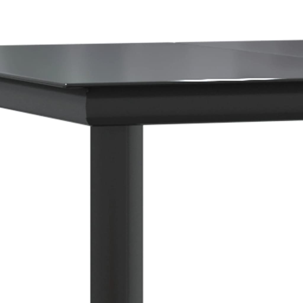 vidaXL 5-delige Tuinset poly rattan grijs