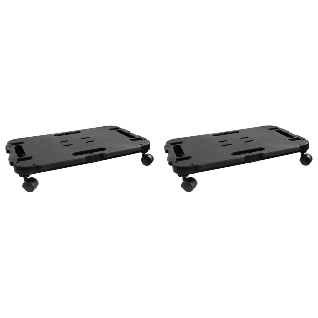vidaXL Transporttrolley 200 kg polypropeen zwart