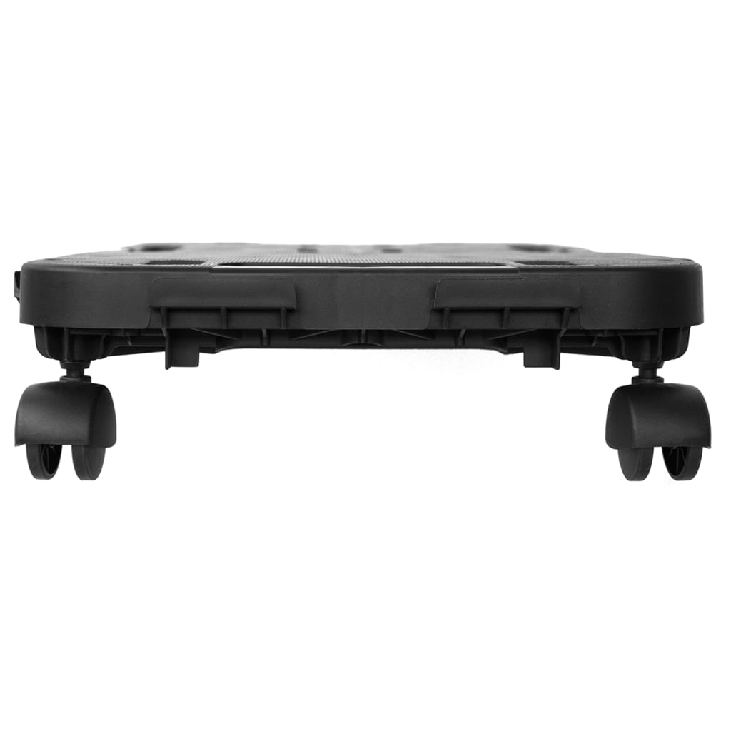 vidaXL Transporttrolley 200 kg polypropeen zwart