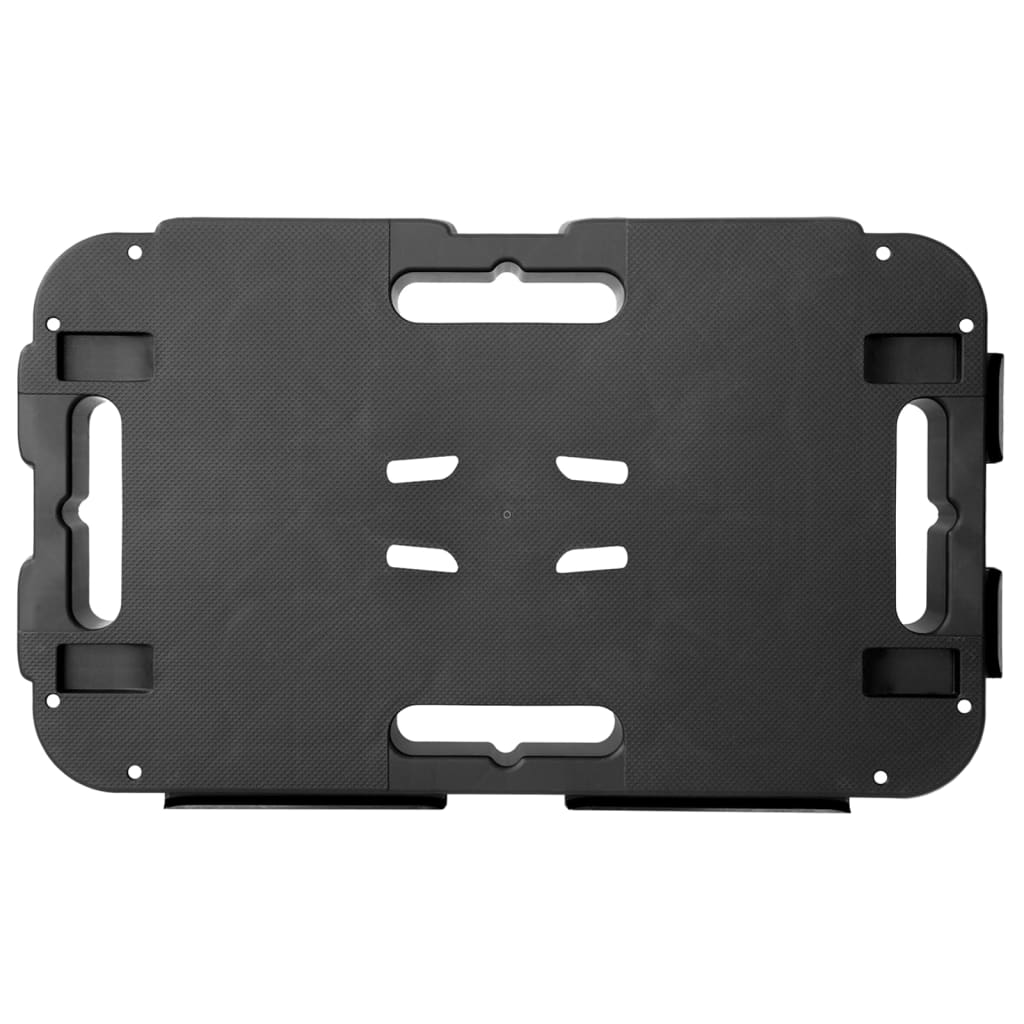 vidaXL Transporttrolley 200 kg polypropeen zwart