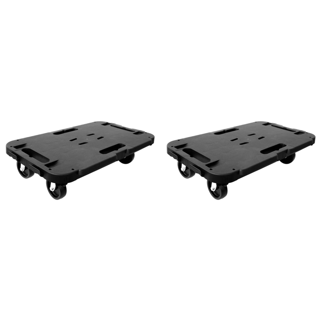 vidaXL Transporttrolley 300 kg polypropeen zwart