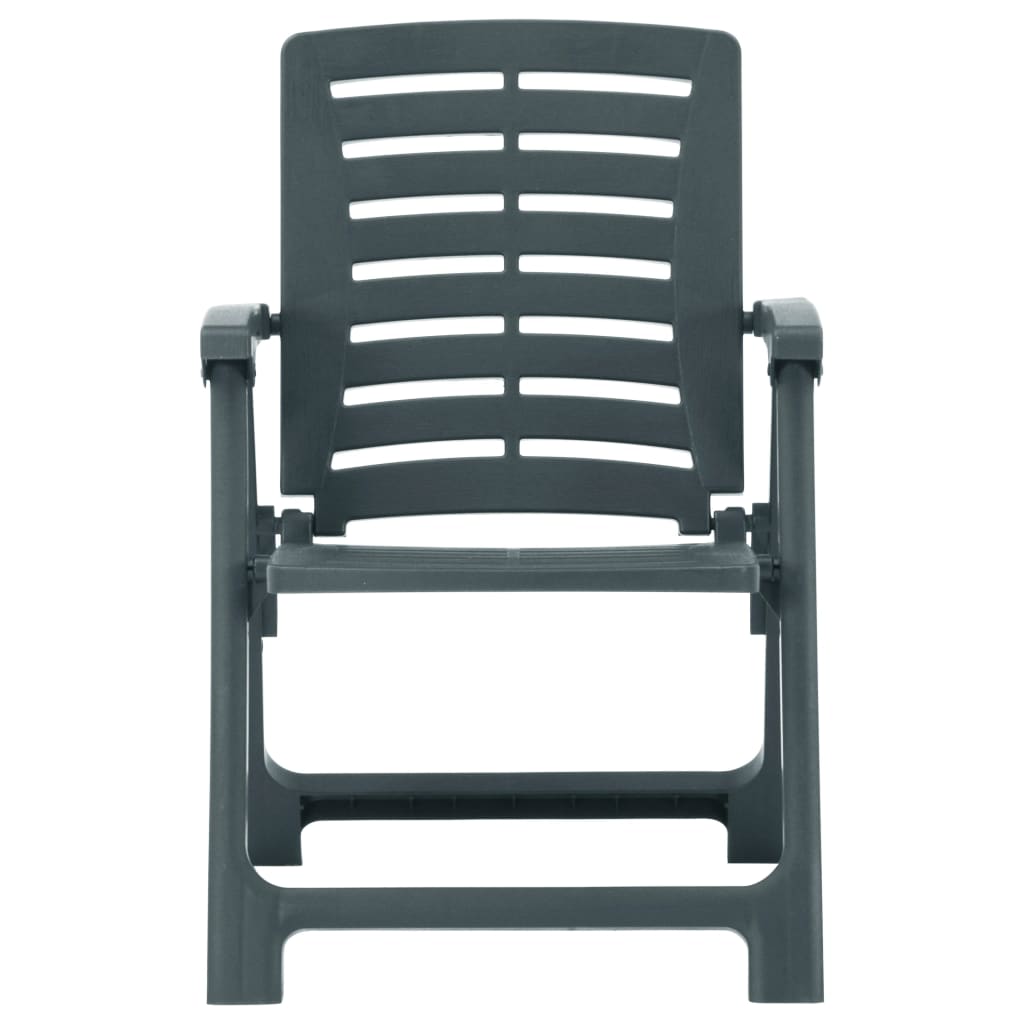 vidaXL Tuinstoelen 2 st kunststof groen