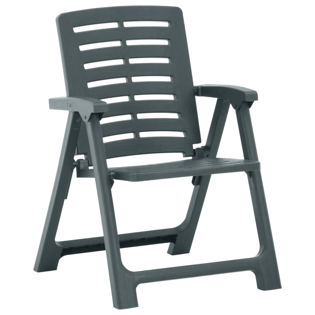 vidaXL Tuinstoelen 2 st kunststof groen