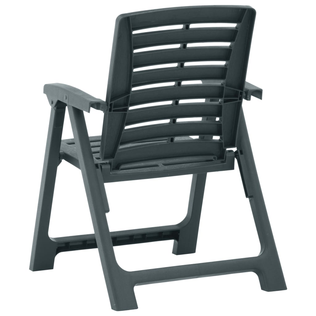 vidaXL Tuinstoelen 2 st kunststof groen