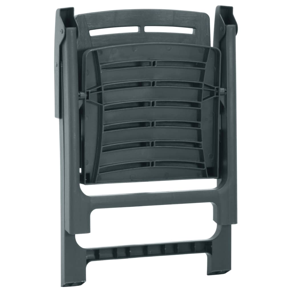 vidaXL Tuinstoelen 2 st kunststof groen