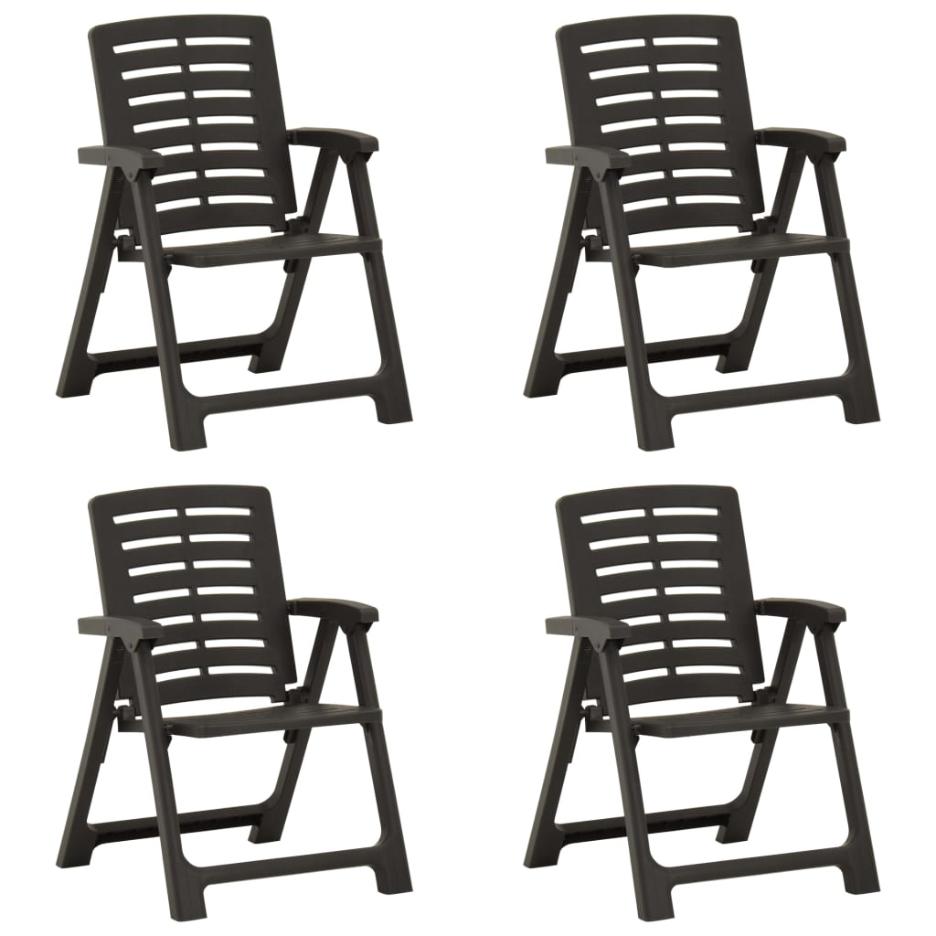 vidaXL Tuinstoelen 2 st kunststof groen