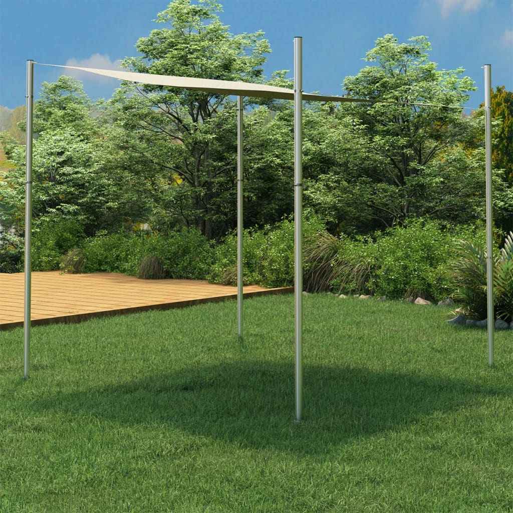 vidaXL Zonnezeilpaal 200 cm roestvrij staal