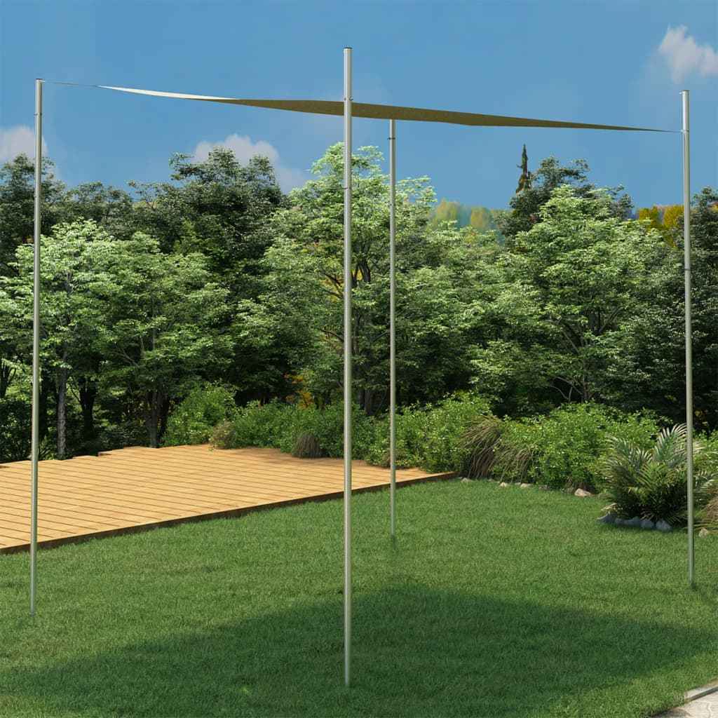 vidaXL Zonnezeilpaal 200 cm roestvrij staal