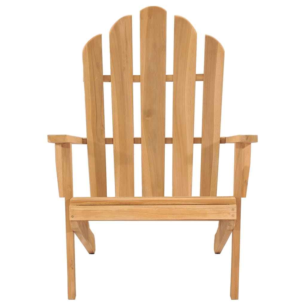 vidaXL Stoel Adirondack massief teakhout