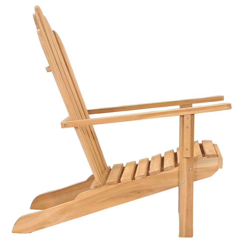 vidaXL Stoel Adirondack massief teakhout