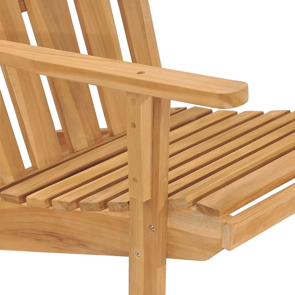 vidaXL Stoel Adirondack massief teakhout