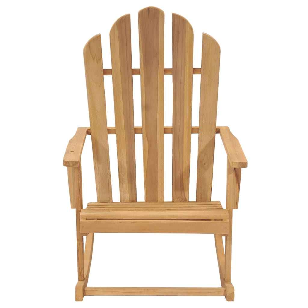 vidaXL Schommelstoel Adirondack massief teakhout