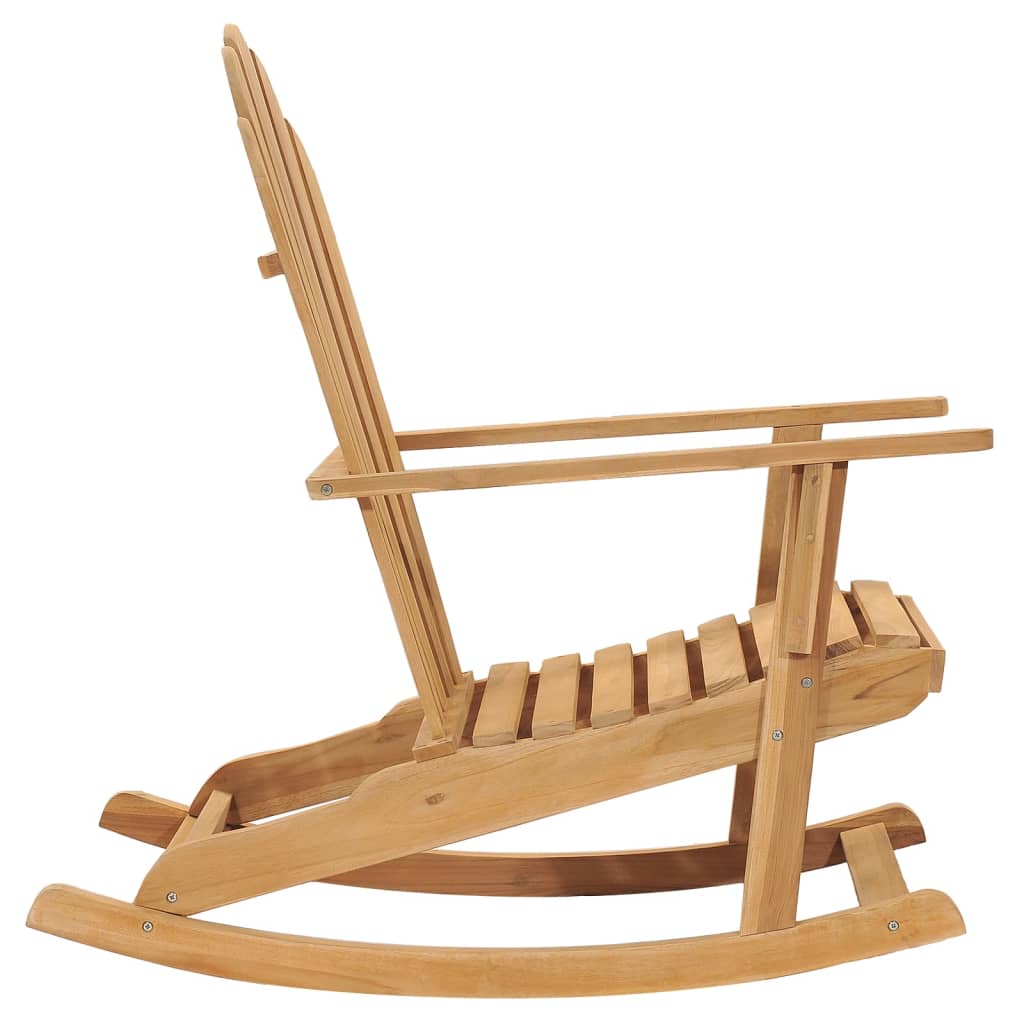 vidaXL Schommelstoel Adirondack massief teakhout