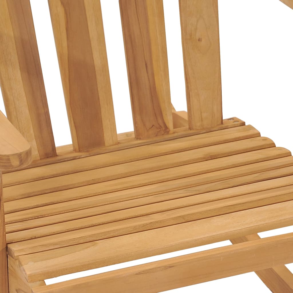 vidaXL Schommelstoel Adirondack massief teakhout