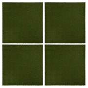 vidaXL Kunstgrastegels 4 st 50x50x2,5 cm rubber