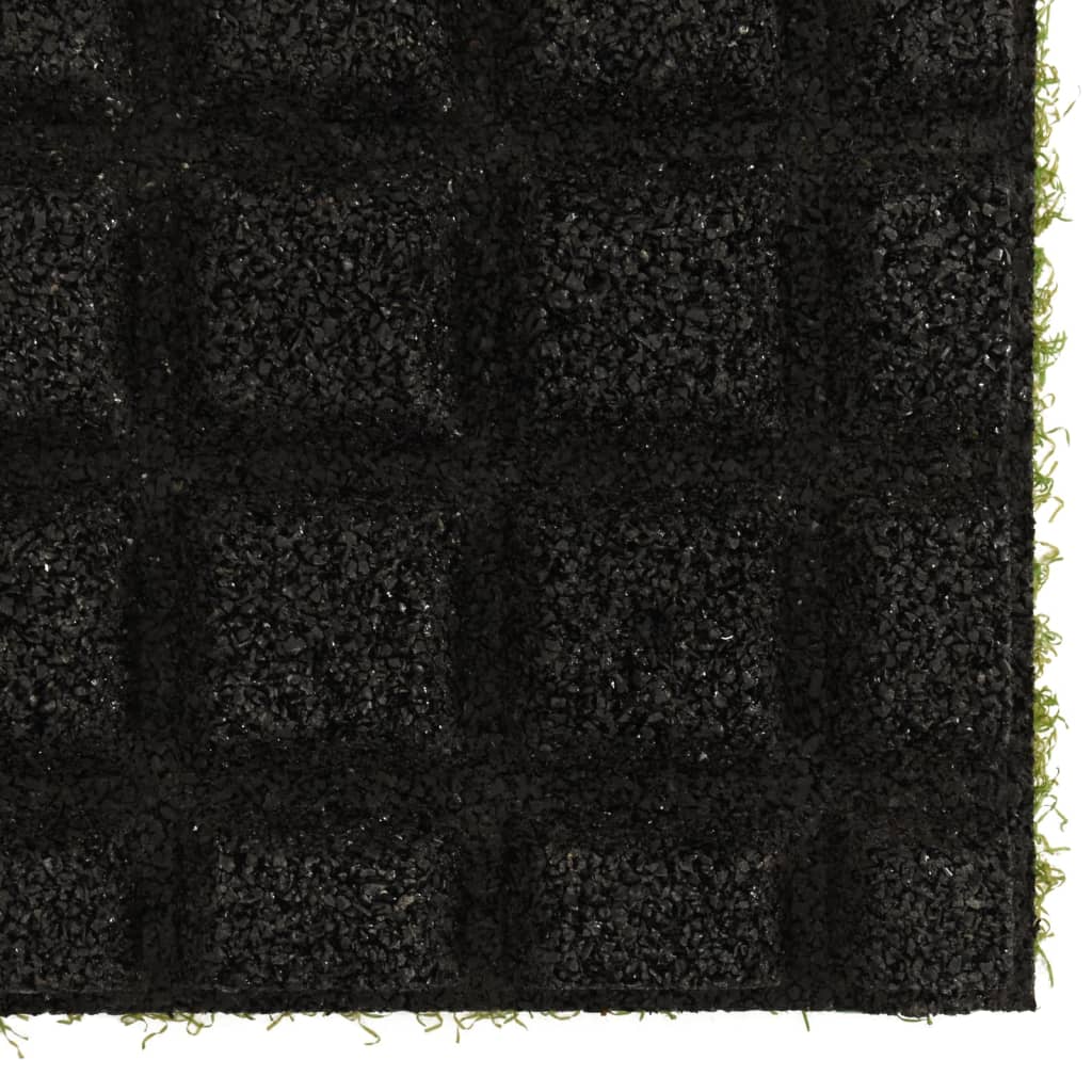 vidaXL Kunstgrastegels 4 st 50x50x2,5 cm rubber