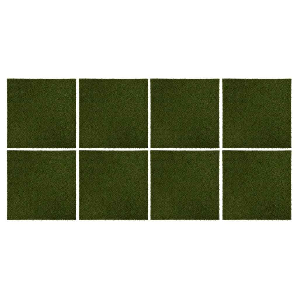 vidaXL Kunstgrastegels 4 st 50x50x2,5 cm rubber