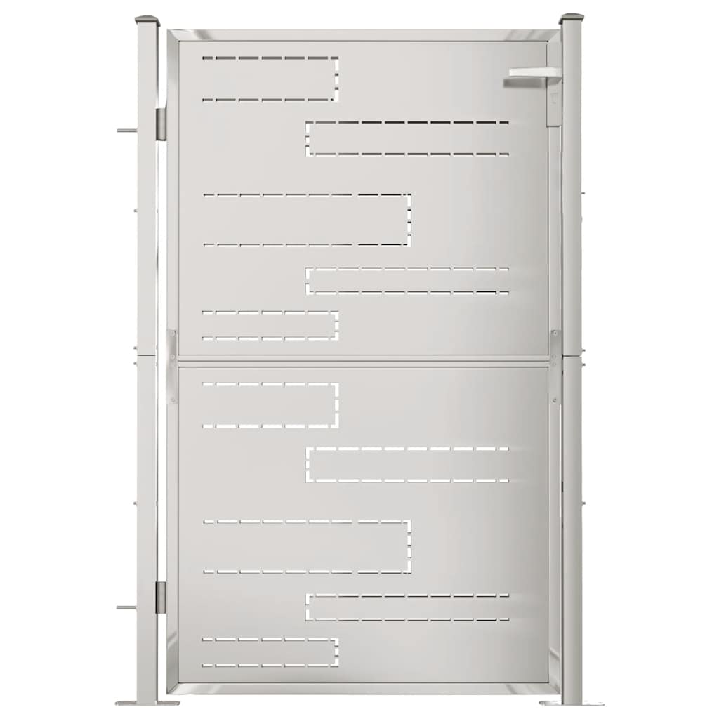 vidaXL Tuinpoort 100x70 cm roestvrij staal