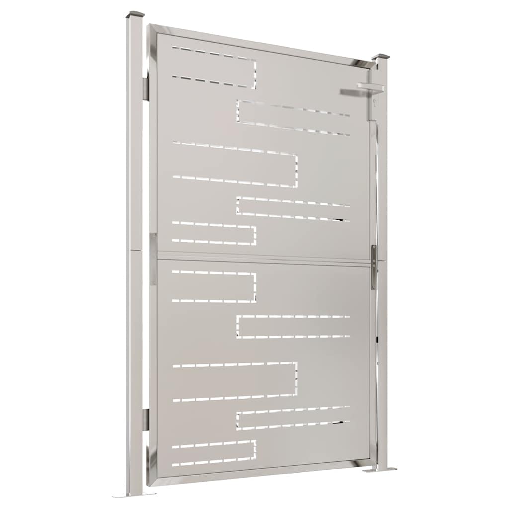 vidaXL Tuinpoort 100x70 cm roestvrij staal