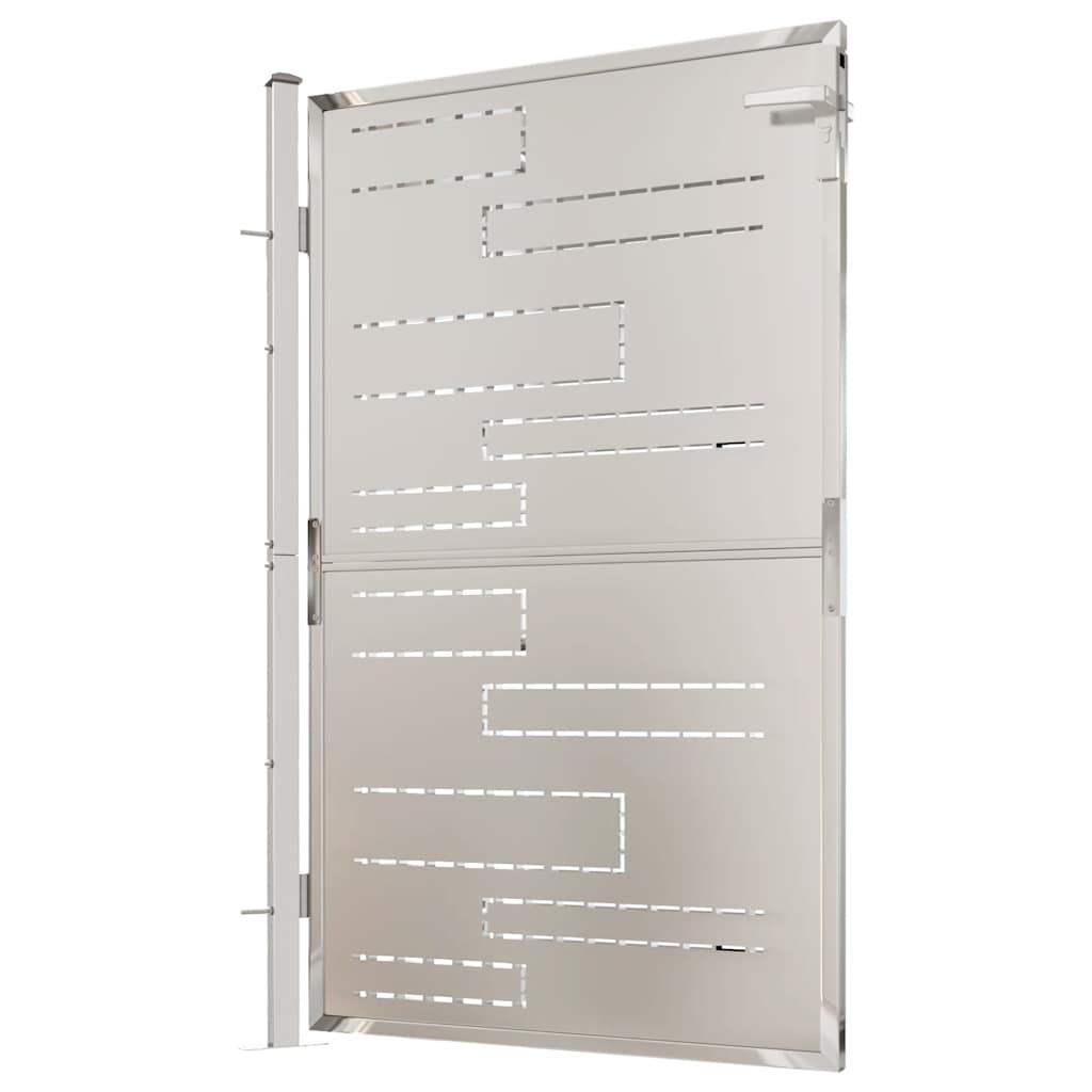vidaXL Tuinpoort 100x70 cm roestvrij staal
