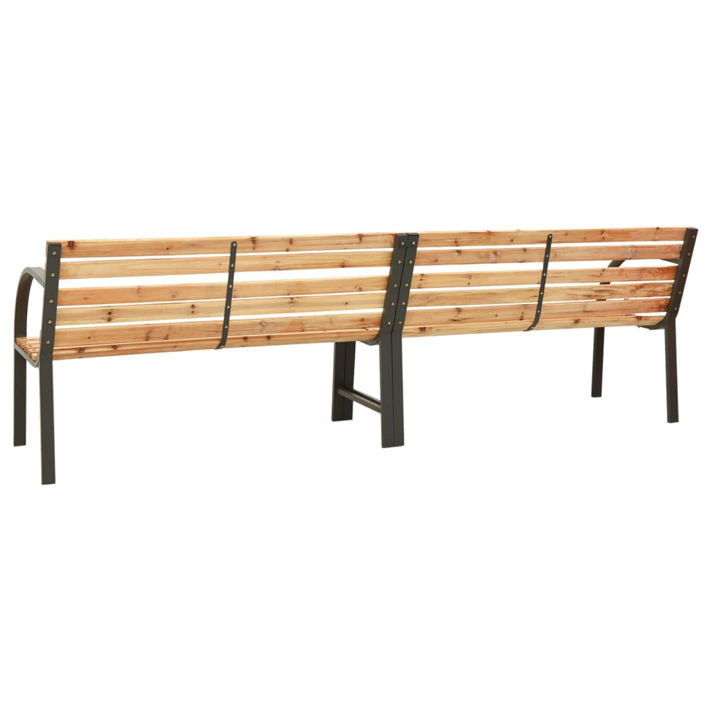 vidaXL Tuinbank dubbel 241 cm Chinees vurenhout