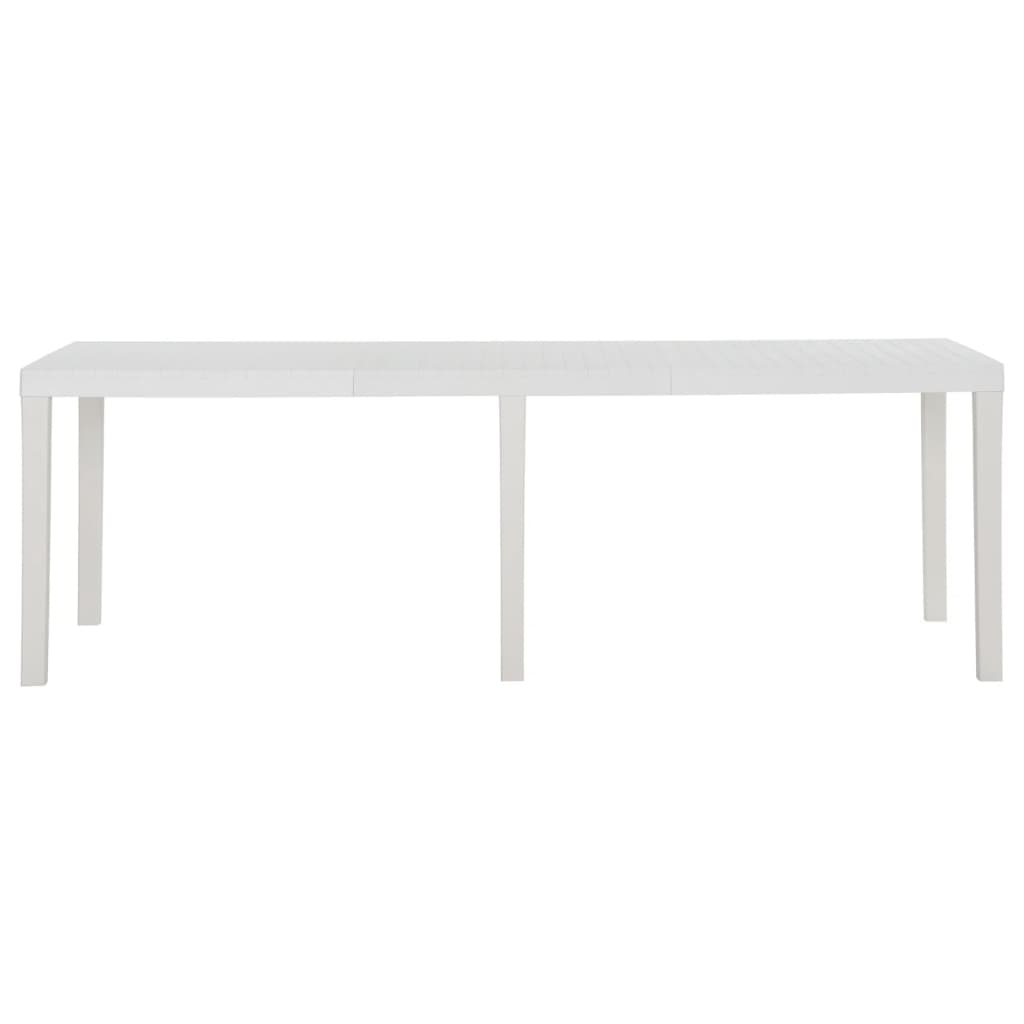 vidaXL Tuintafel 150x90x72 cm polypropeen wit