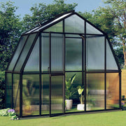 vidaXL Broeikas met basisframe 3,3 m² aluminium antracietkleurig