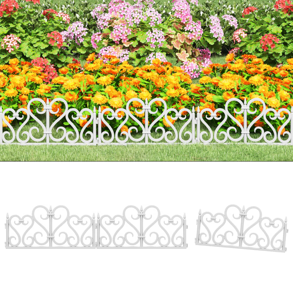 vidaXL Gazonranden 17 st 10 m polypropeen zwart - Aashly