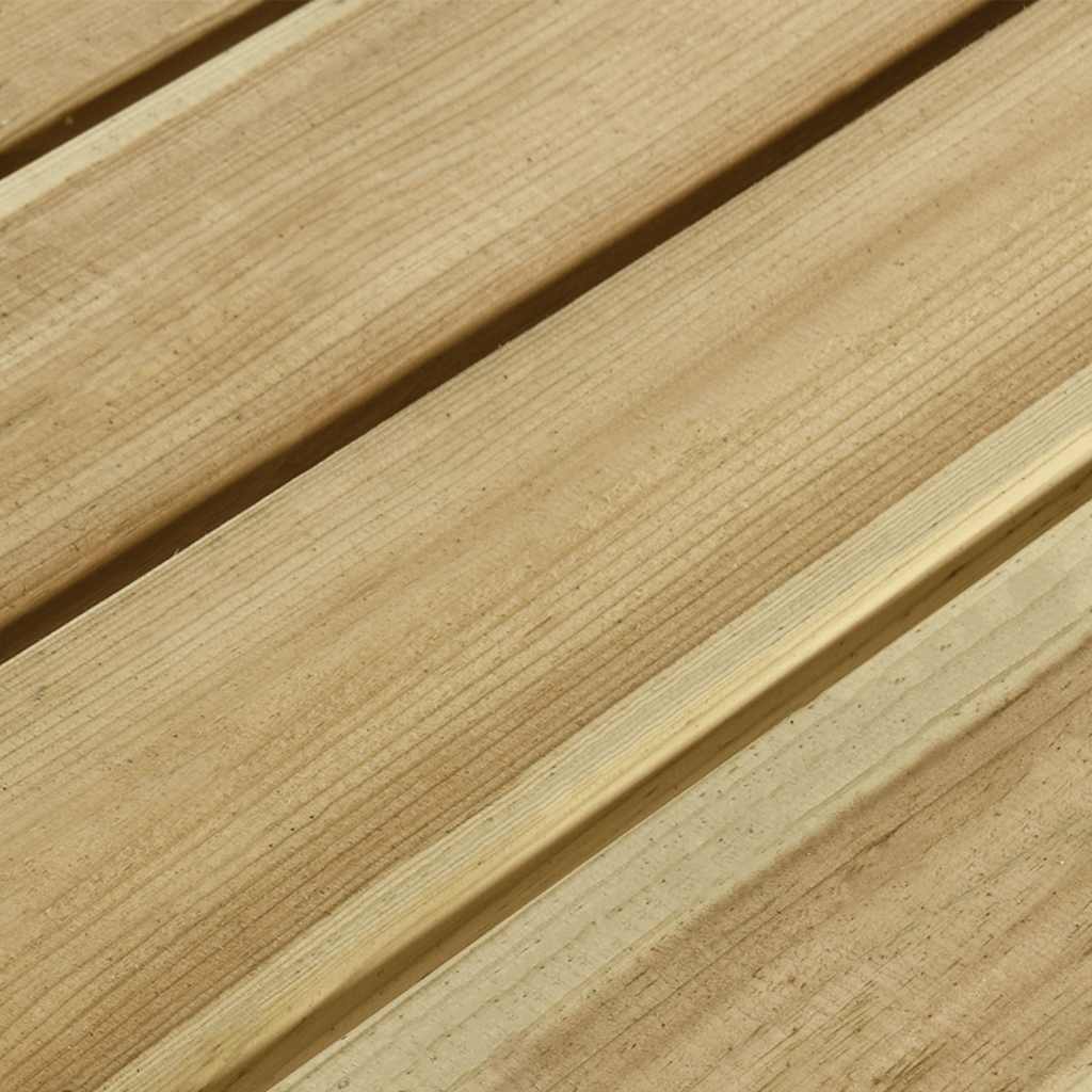 vidaXL Picnic table with benches 110x123x73 cm impregnated pinewood