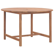 vidaXL Tuintafel Ø110x75 cm massief teakhout - Aashly
