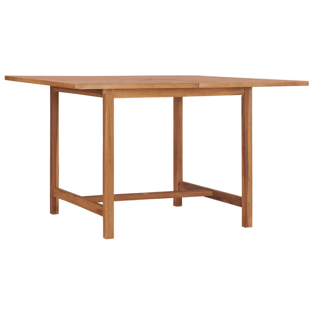 vidaXL Tuintafel Ø110x75 cm massief teakhout - Aashly