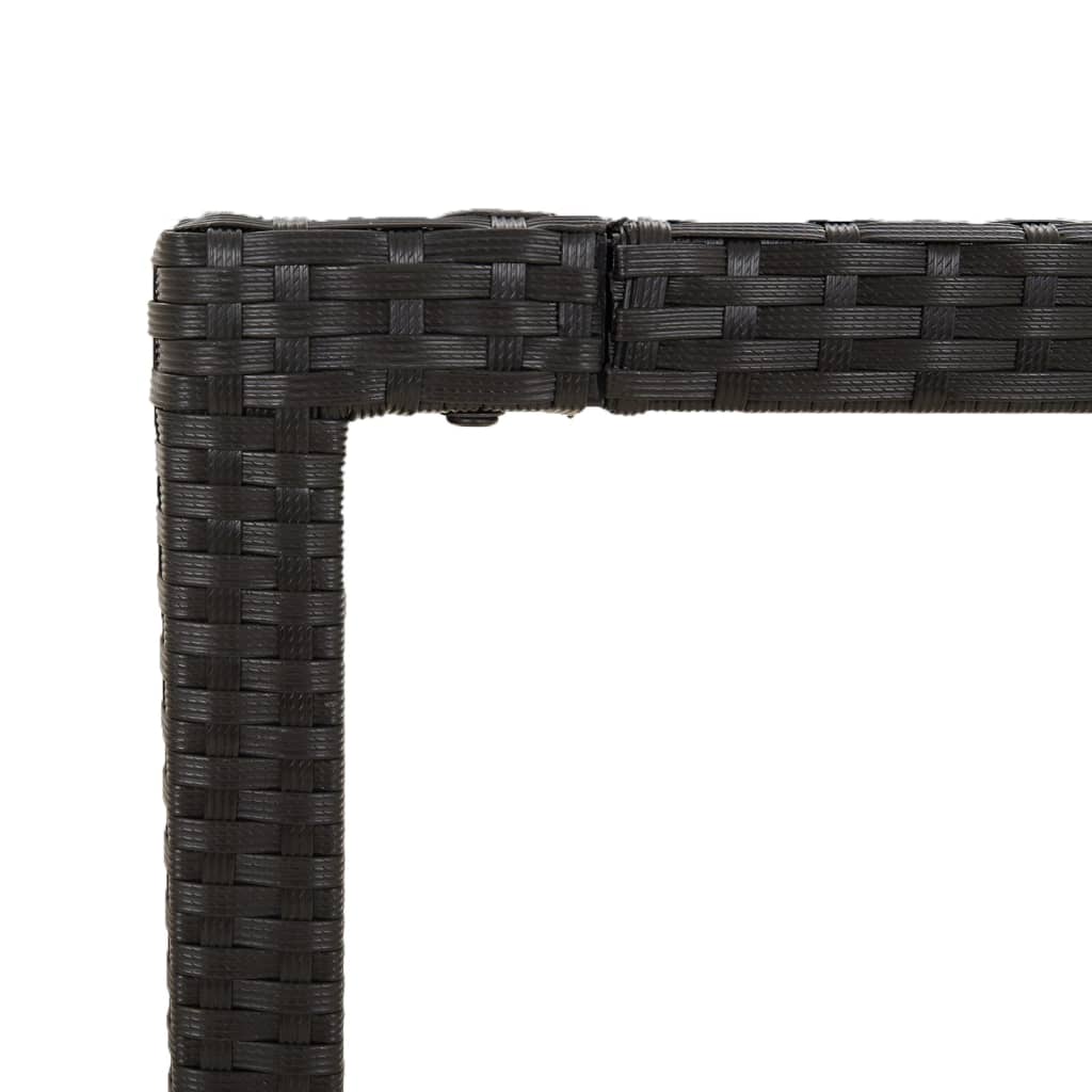 vidaXL 5-delige Tuinset met kussens poly rattan grijs