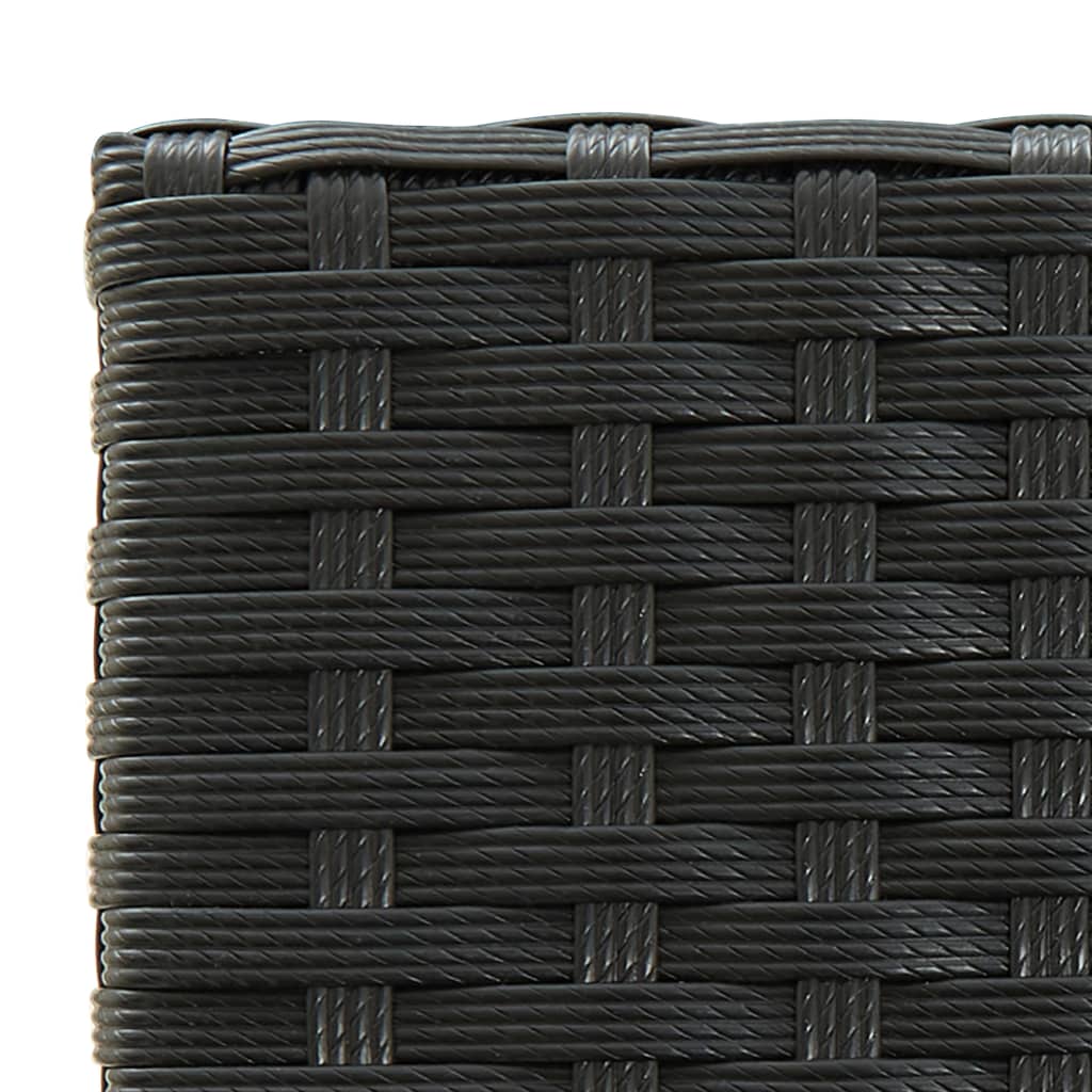 vidaXL 5-delige Tuinbarset poly rattan grijs