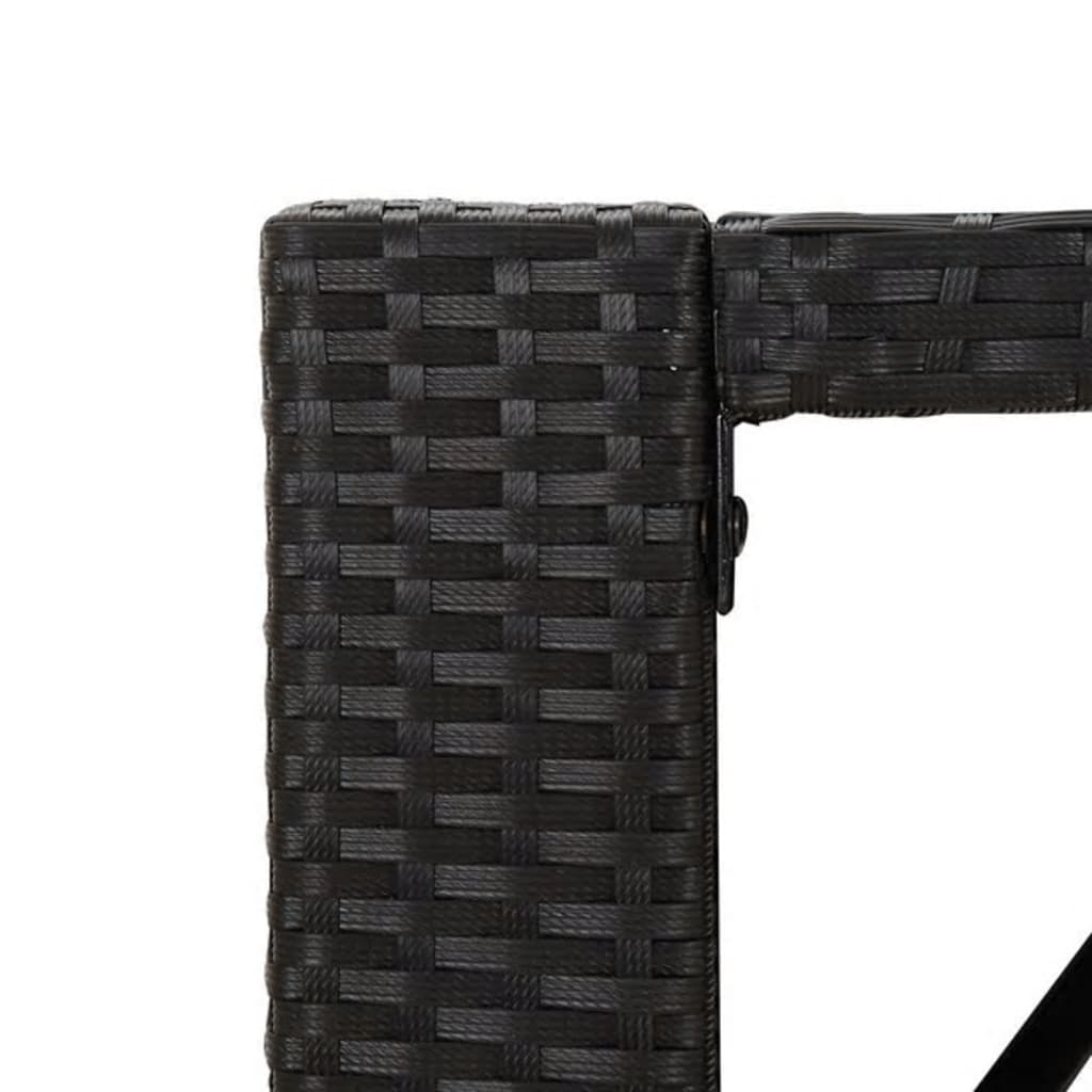vidaXL 5-delige Tuinbarset poly rattan grijs