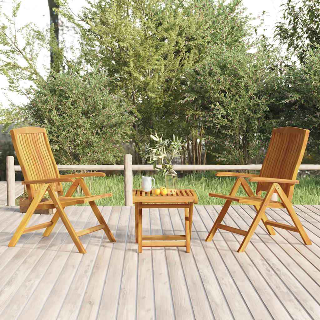 vidaXL 5-delige Loungeset massief teakhout
