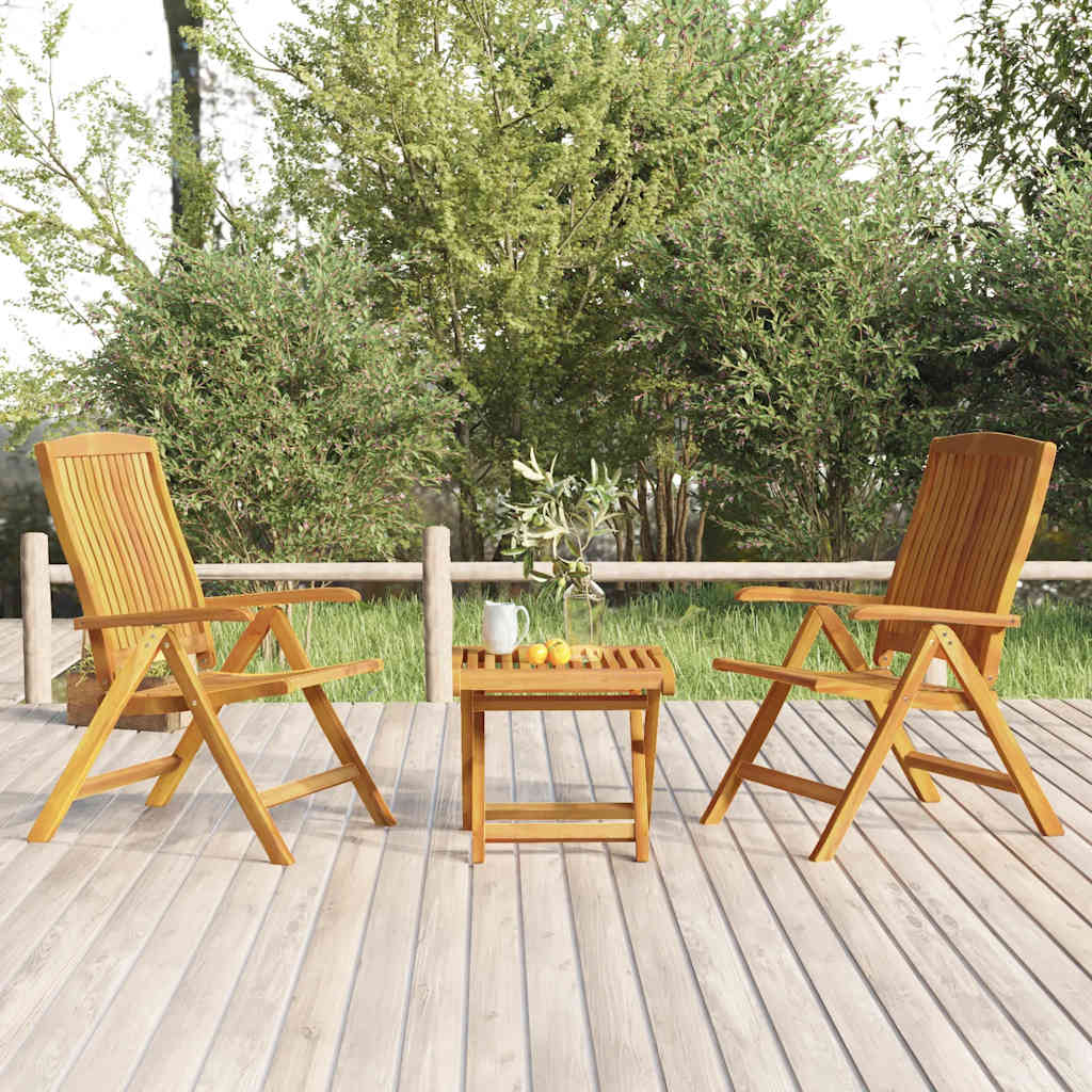 vidaXL 5-delige Loungeset massief teakhout