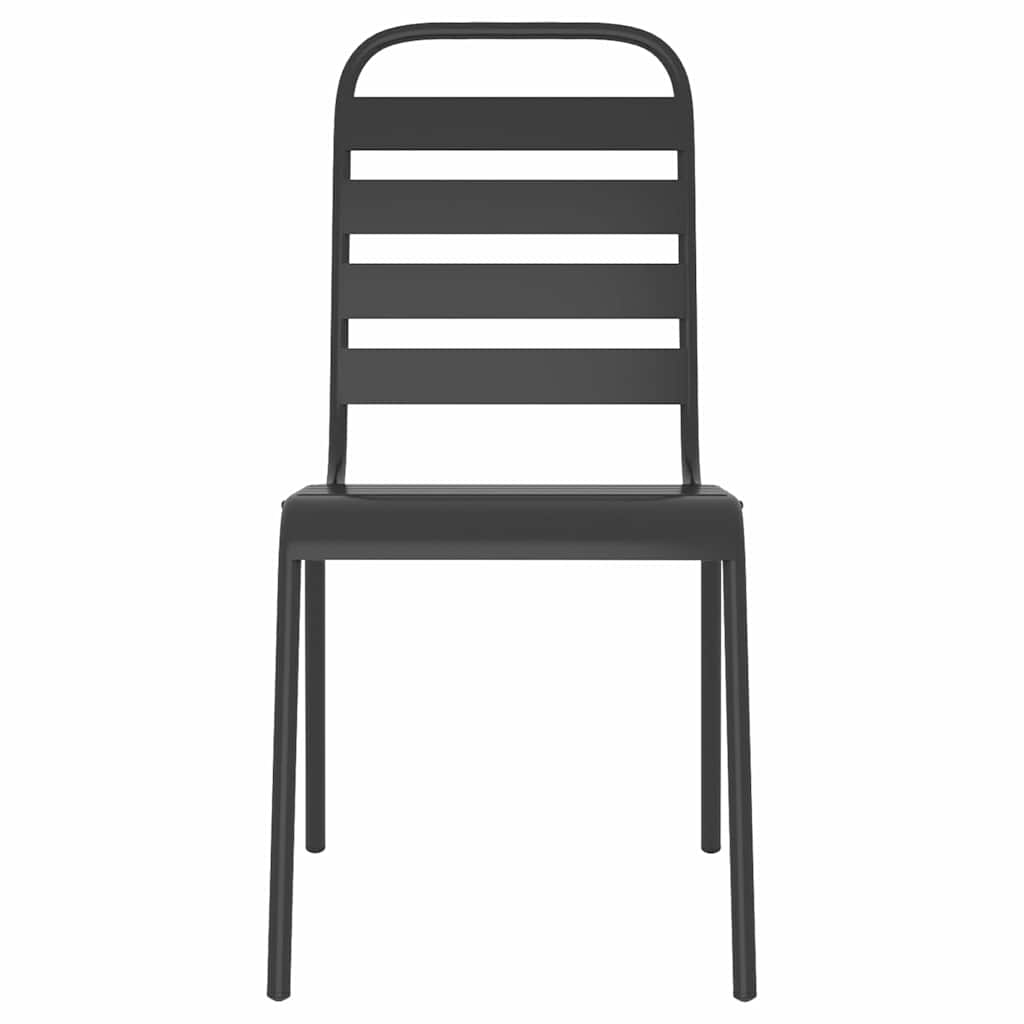 vidaXL 5-delige Tuinset staal antracietkleurig