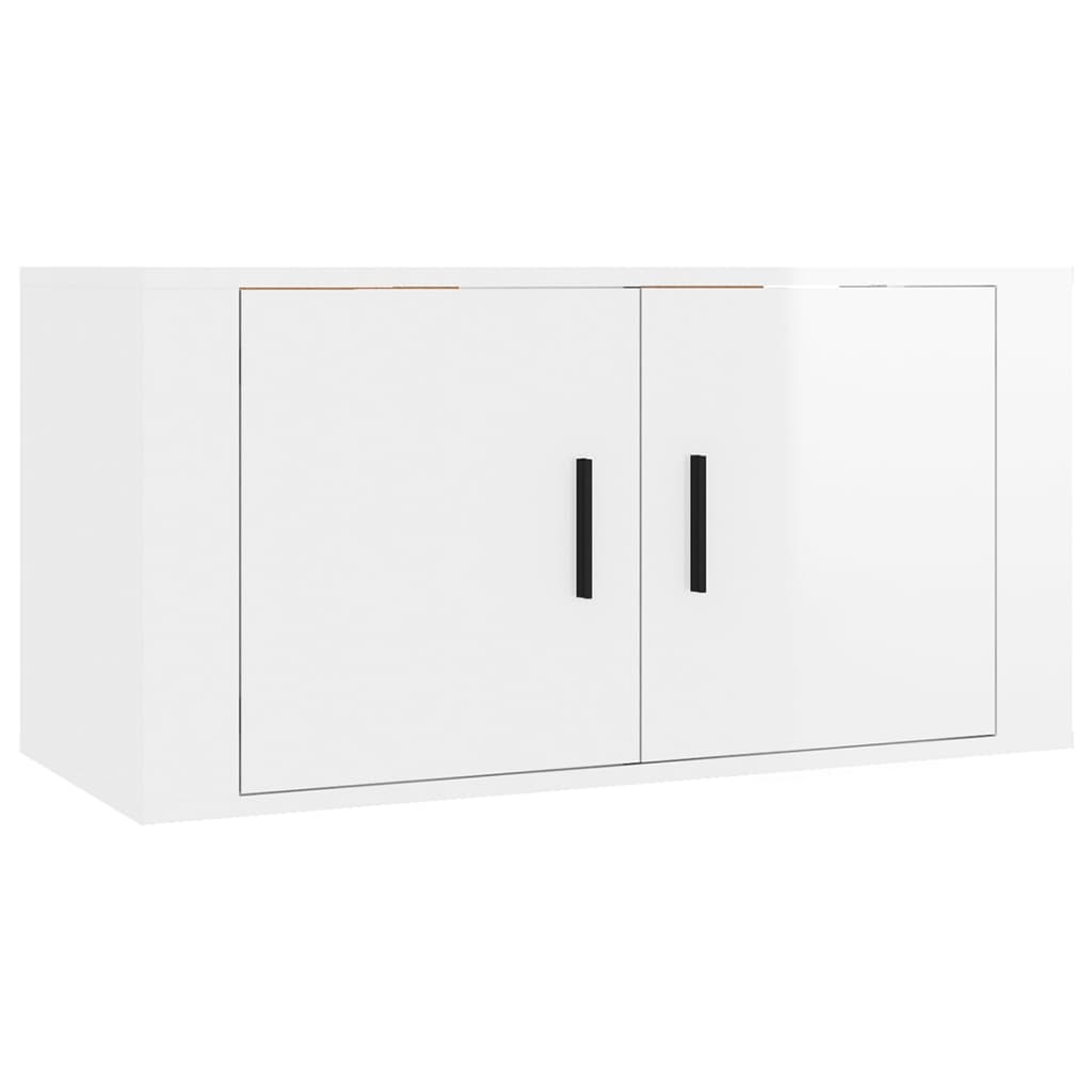 vidaXL 6-delige Tv-meubelset bewerkt hout wit