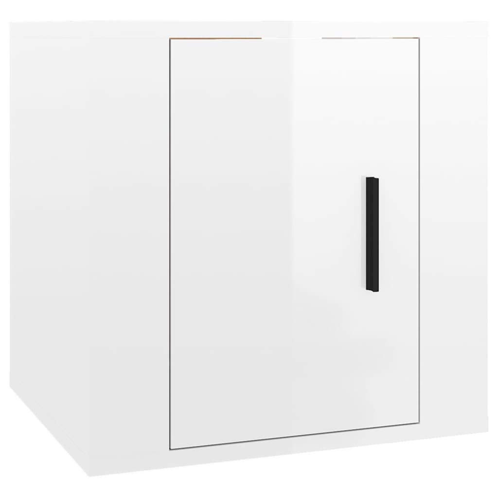 vidaXL 6-delige Tv-meubelset bewerkt hout wit