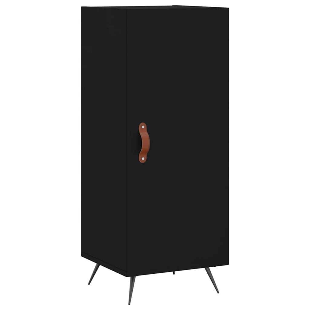 vidaXL Hoge kast 34,5x32,5x180 cm bewerkt hout hoogglans wit