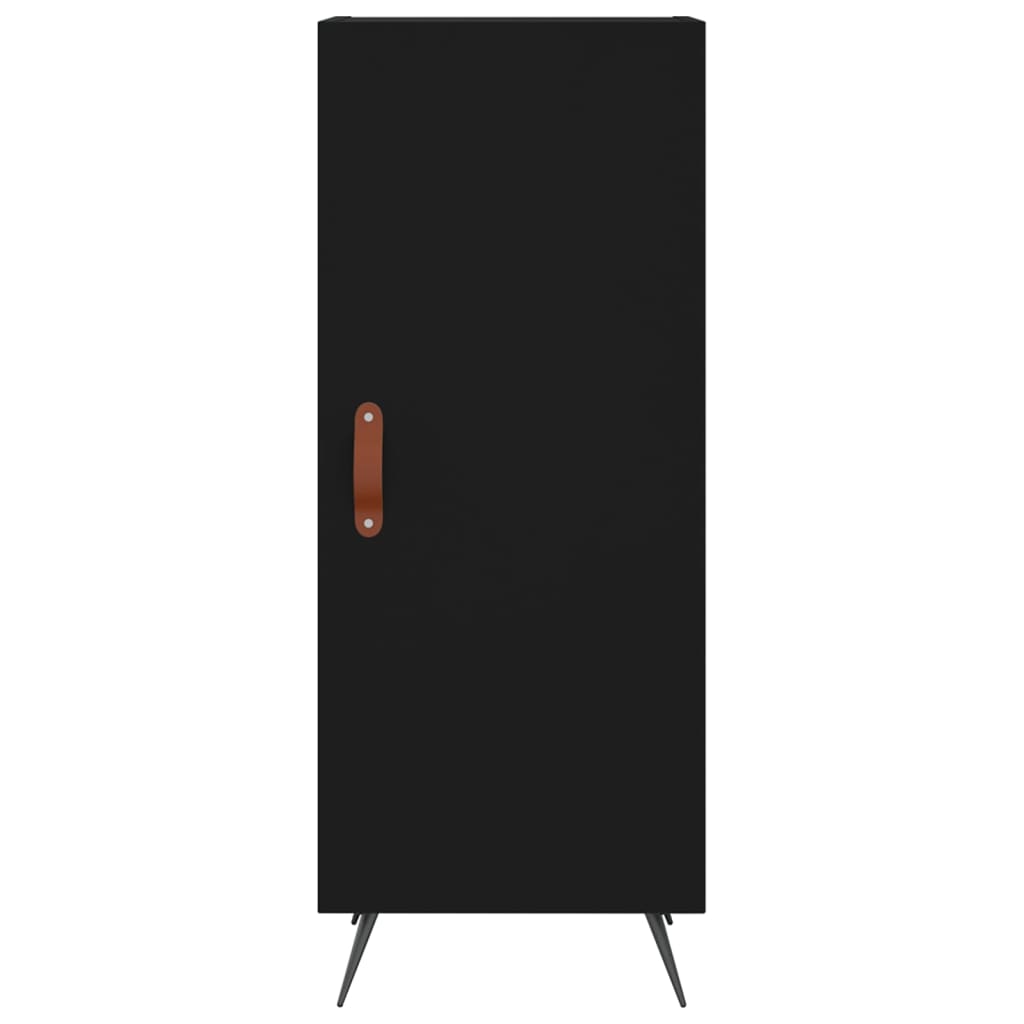 vidaXL Hoge kast 34,5x32,5x180 cm bewerkt hout hoogglans wit