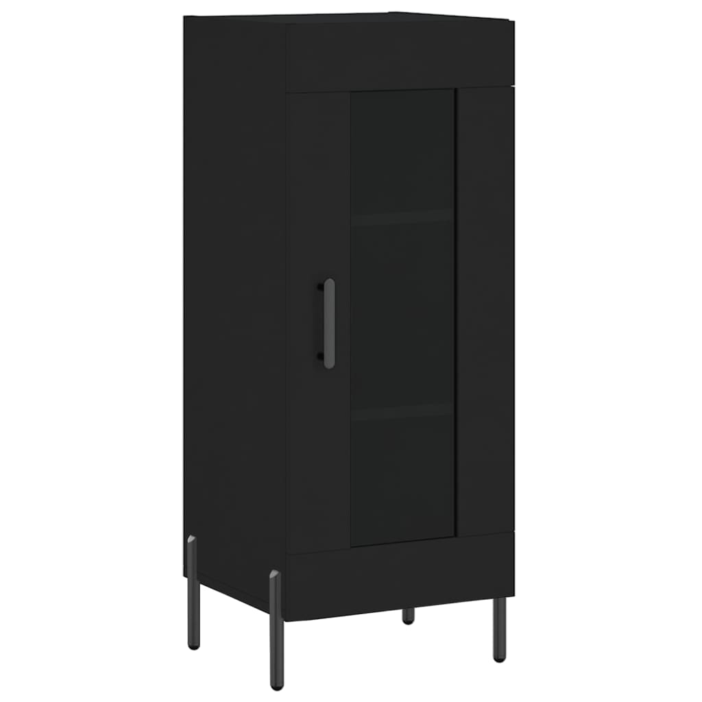 vidaXL Hoge kast 34,5x34x180 cm bewerkt hout hoogglans wit