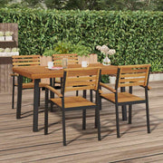 vidaXL Tuintafel 150x90x75 cm massief acaciahout
