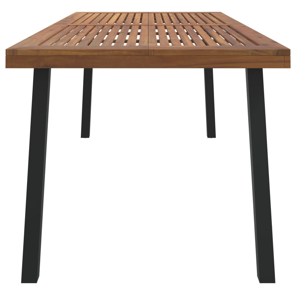 vidaXL Tuintafel 150x90x75 cm massief acaciahout