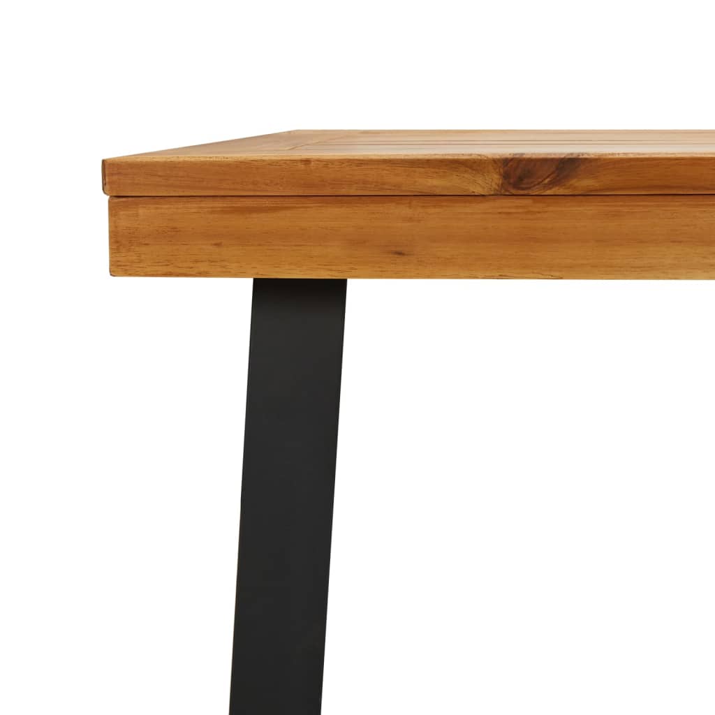 vidaXL Tuintafel 150x90x75 cm massief acaciahout